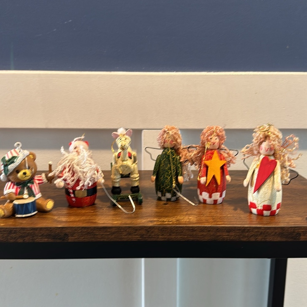 Festive Holiday Figurine Set - Multicolor